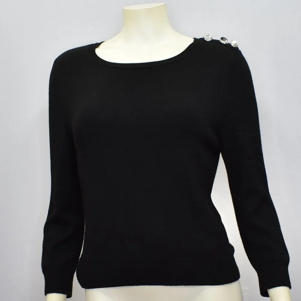 WHITE HOUSE BLACK‎ MARKET 3/4 SLEEVES SWEATER SZ MD